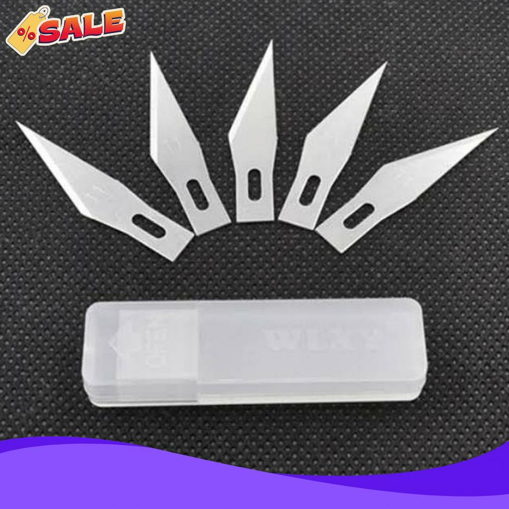 

SERENTAK Refill Pen Cutter 5 pcs Refill Craft Knife isi 5 pcs Pisau Tambahan Craft Blade 5 Pcs