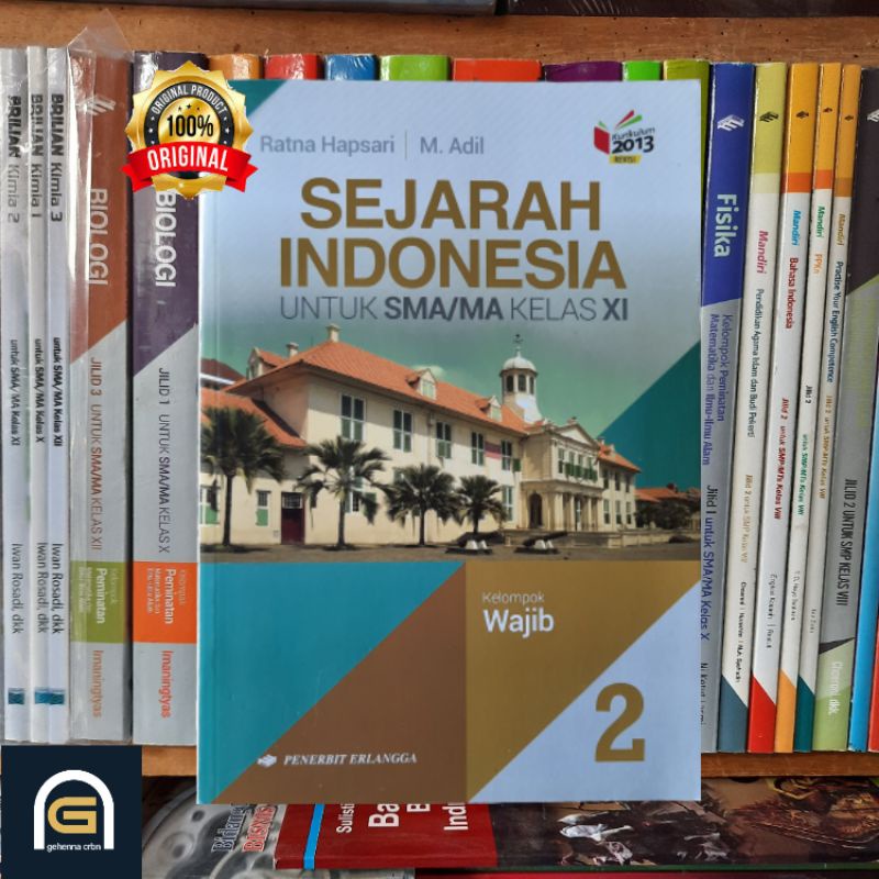 Jual Sejarah Indonesia Untuk SMA/MA Kelas XI (Kls 2 SMA) K13N Kel ...