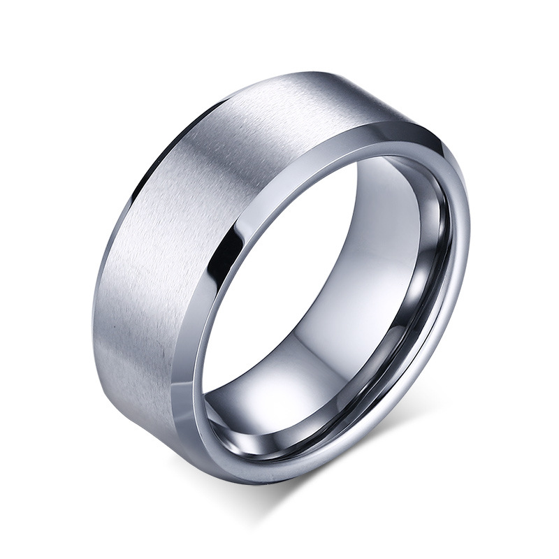 Cincin Jari Tipis Bahan Titanium Gaya Elegan Untuk Hadiah Teman