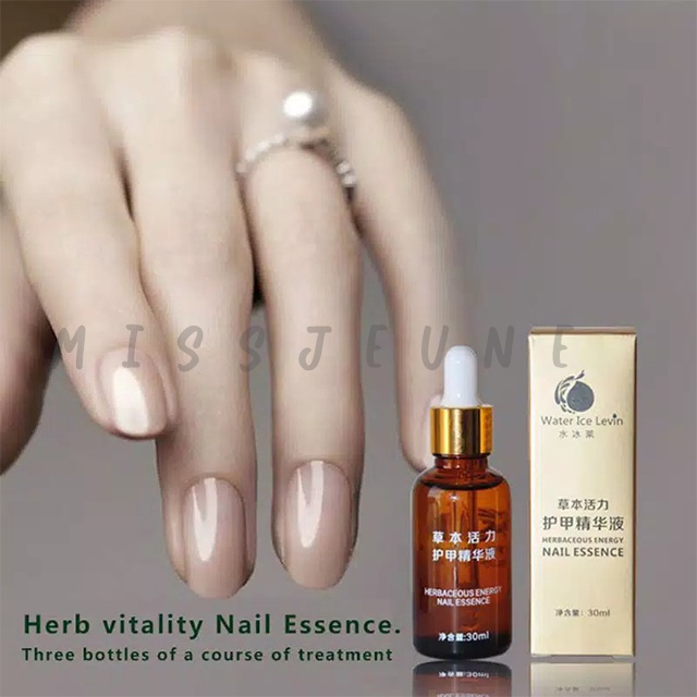 [✅COD] WATER ICE LEVIN BRAND Herbal Nail Repair Treatment Essential Oil Serum Kuku