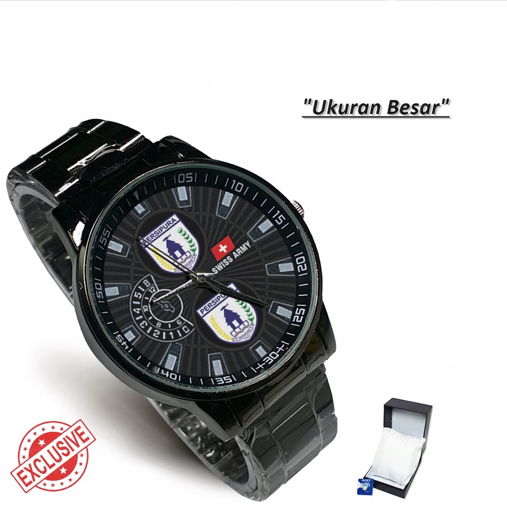 Jam Tangan Rantai Couple Logo PERSIPURA (Cool)