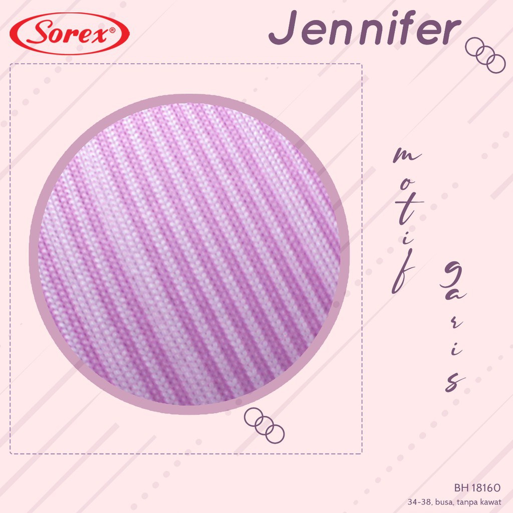 gos BRA BH FASHION SOREX 18160 &amp; 33305 Sorex Bra Busa Tanpa Kawat Kait 2 Setara Cup B Jennifer