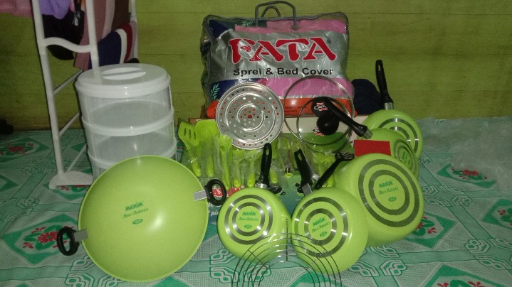 Panci Set Maxim Halania 7pc Wajan Frypan Wok Pan Penggorengan Saucepan Halania Panci Wok Frypan