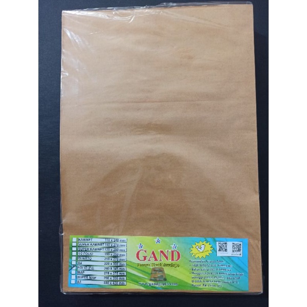 Amplop coklat folio