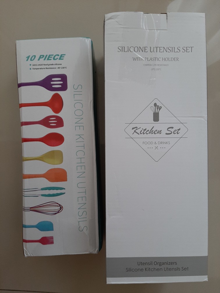Sillicone Utensil Set 10 Pcs / Peralatan Masak Sutil Spatula Silikon Dapur
