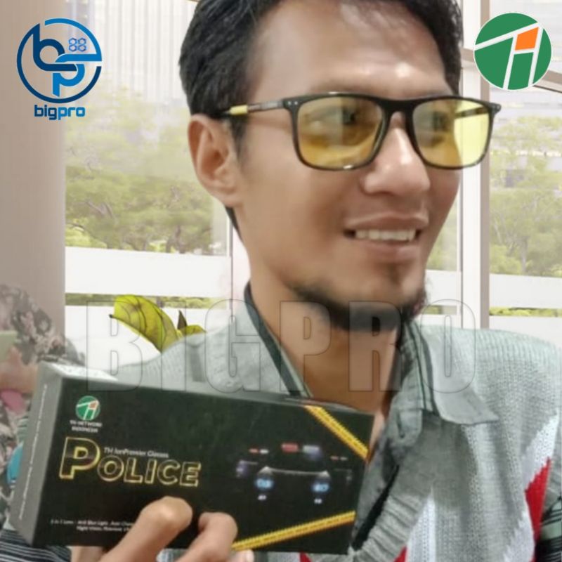 ⭐⭐⭐⭐⭐ Kacamata Kesehatan ion Premier Police Original - Asli
