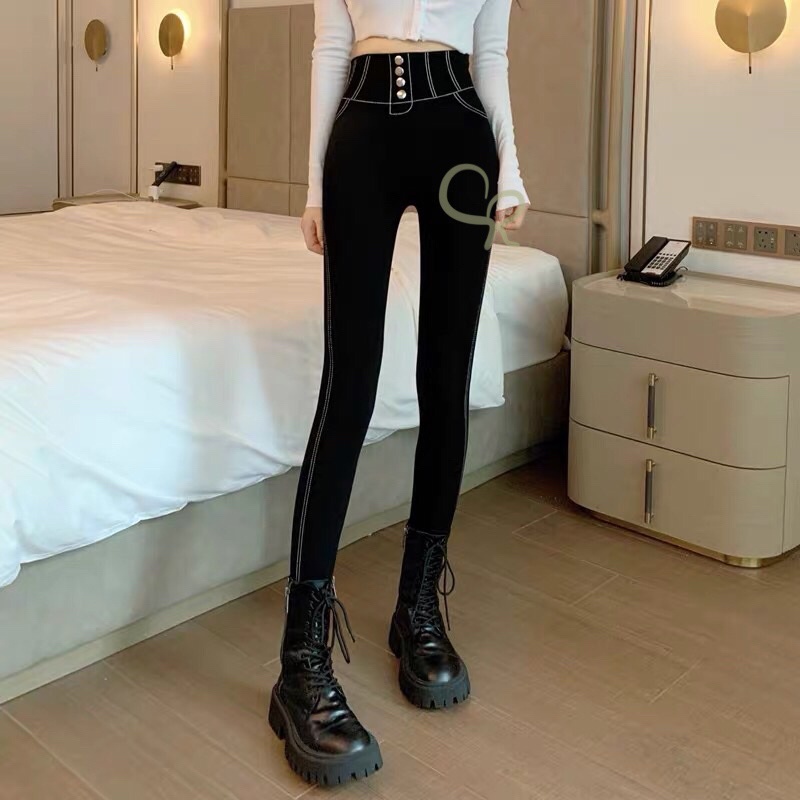 Celana Legging Import Wanita Highwaist Jegging HW Stretch Premium Cotton