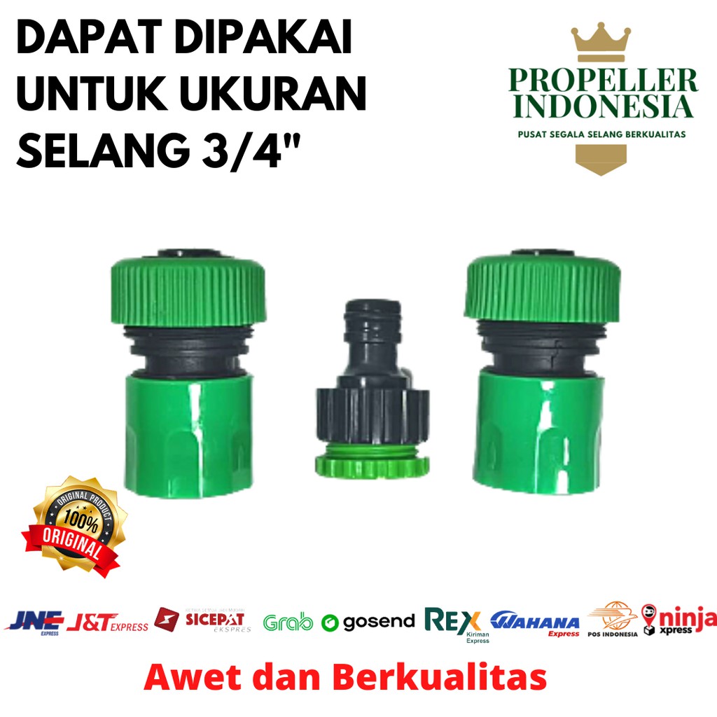 Sambungan Selang Paket Quick Connector 3/4&quot;