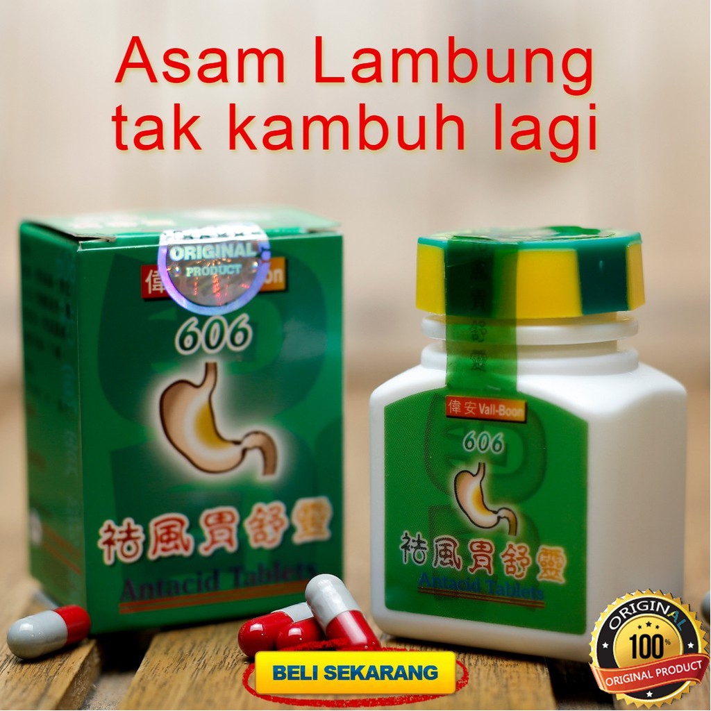 BestSeller obat herbal asam lambung 606 antasida BARU herbal maag cina obat nyeri dada sebelah kiri 