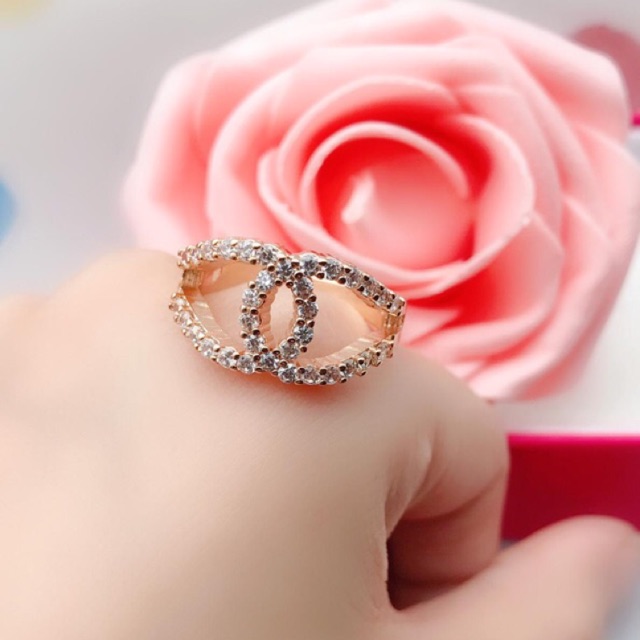 cincin xuping lapis emas 24 karat cantik