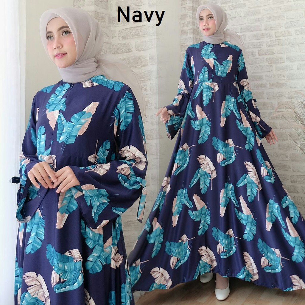 HOPYLOVY - Maxi Dress Amixa bahan Rosemary