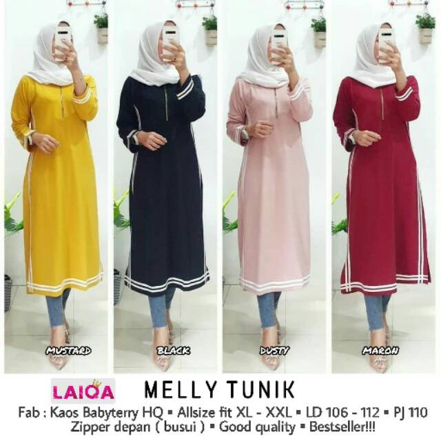 TUNIK KAOS IMPORT Melly Tunik Kaos Babyterry Hq Busui