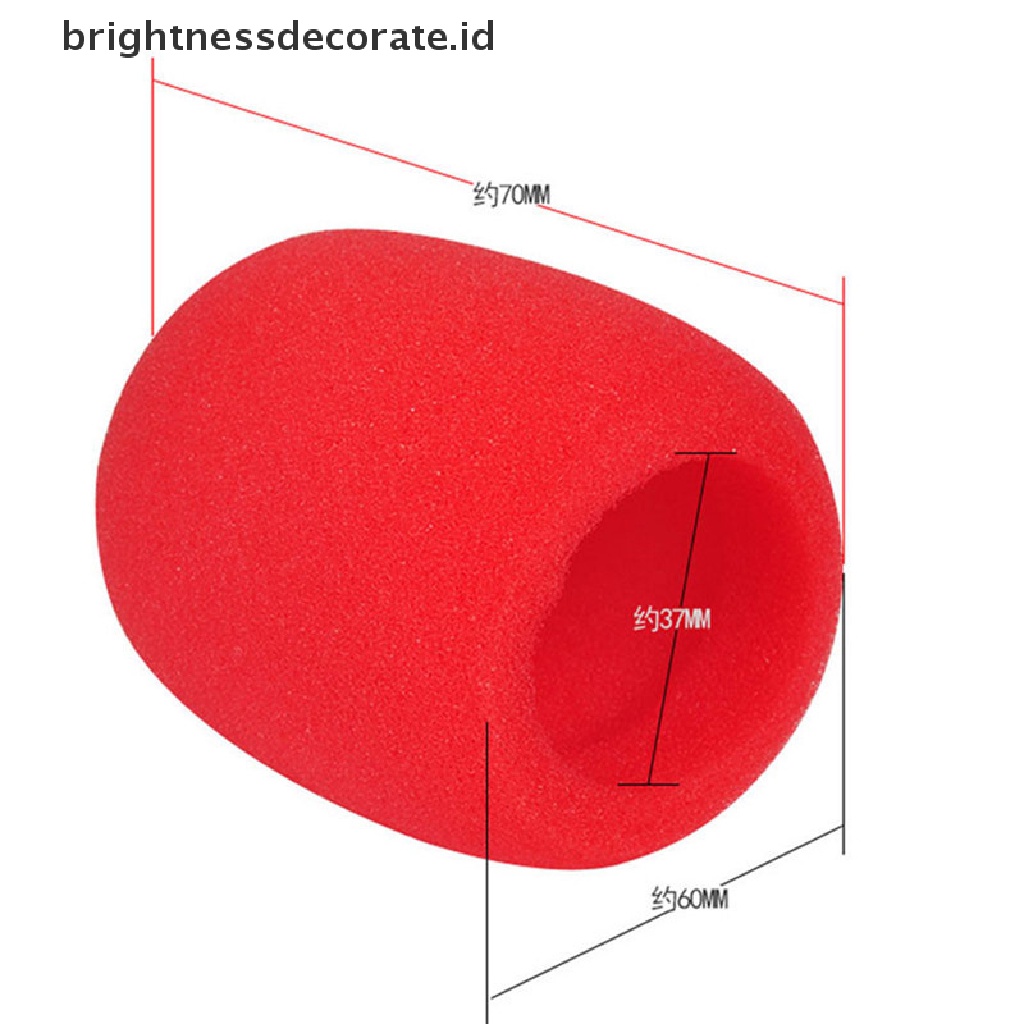 Spons Busa Penutup Mikrofon Genggam Warna-Warni Untuk Karaoke