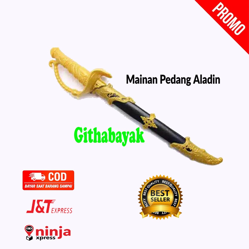 GB - Mainan Pedang Pedangan Ninja, Pedang Aladin Mainan, Pedang Samurai Plastik