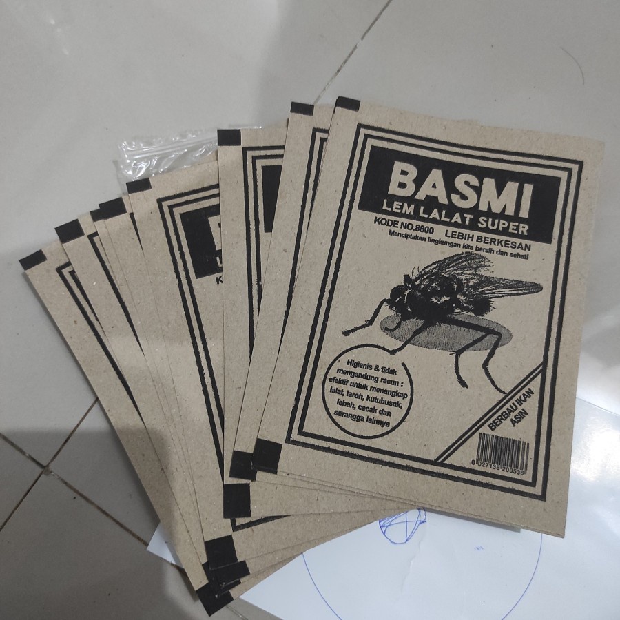 Kertas lem Jebakan Perangkap lalat laron kutubusuk cicak serangga 10pcs
