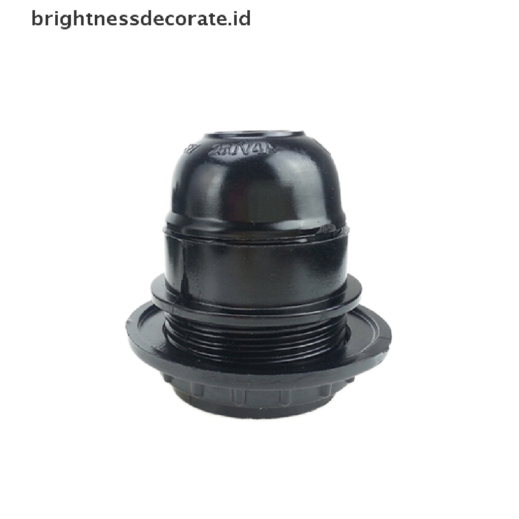 [birth] Black Period Style Screw E27 Light Bulb Lamp Holder Pendant Socket New [ID]