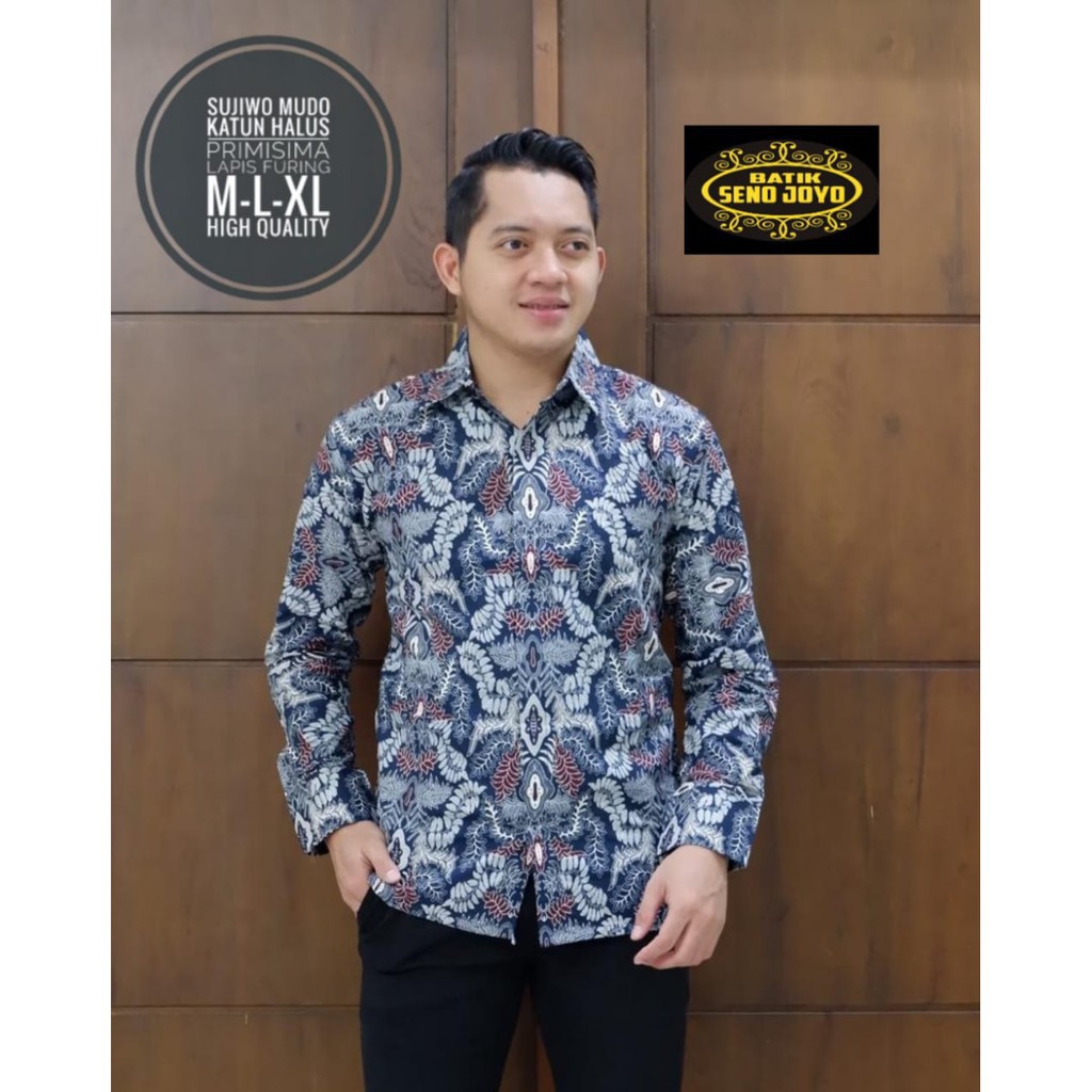 SUJIWO MUDO / KEMEJA BATIK PRIA / LENGAN PANJANG  /13.3
