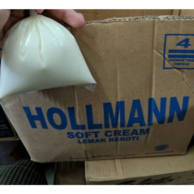 

Hollman soft cream kemasan repack 500gr