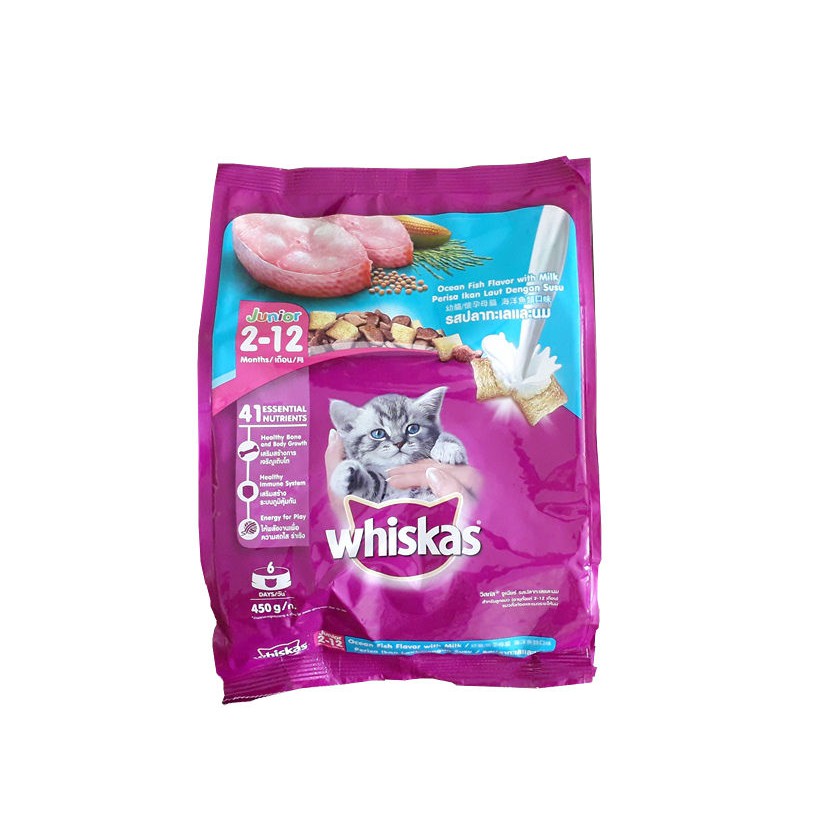 Makanan Freshpack Whiskas Junior Ocean Fish 450gr