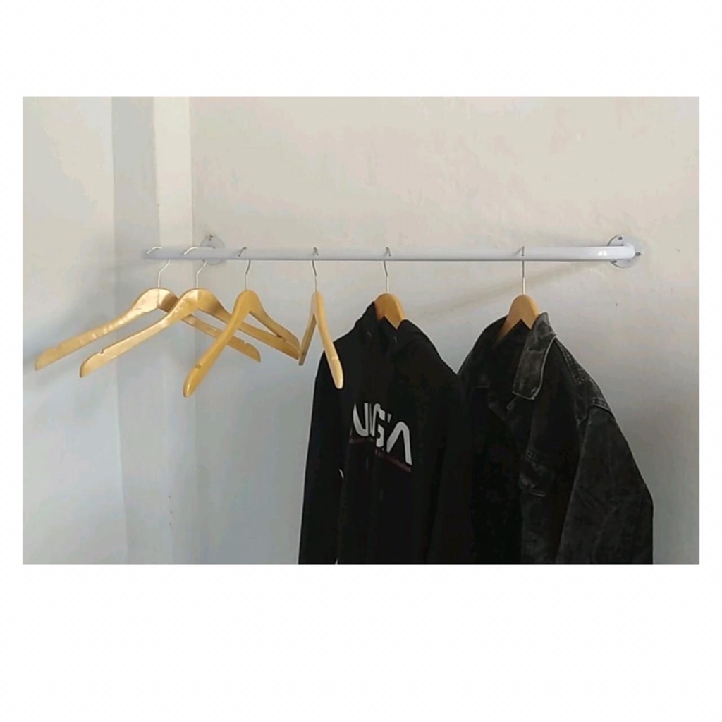Gawang Baju TEMBOK ukuran 1 METER  Gawang baju tempel kedinding 1 meter
