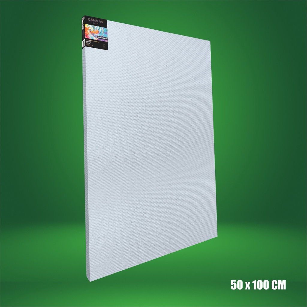 

KANVAS LUKIS 50X100 CM / WHITE CANVAS 50X100 CM / STRETCHED CANVAS - HIGH QUALITY (BIG WOOD)