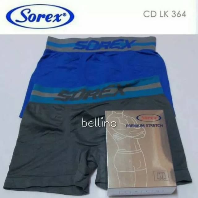 1 Box isi 2pcs Celana Dalam Sorex Cowok Premium Freesize 363 / CD Sorex Cowok Premium