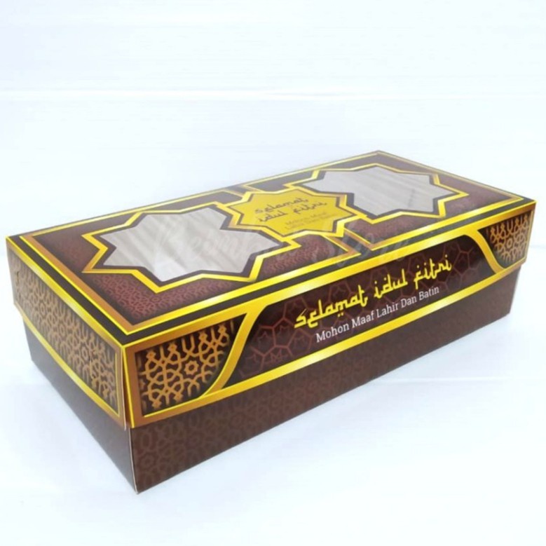 

(5 Pcs) Box Chandrika Lebaran EID Mubarak Kotak Kemasan Dus Brownies Roll Cake Packaging Hampers Idul Fitri