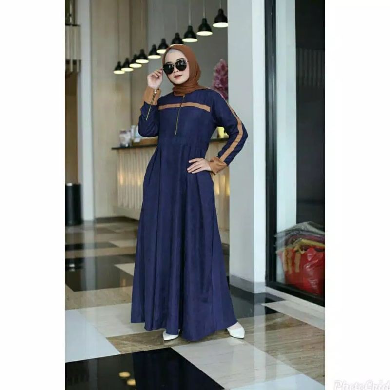 Sandra dress maxi baju gamis pakaian wanita fashion muslim