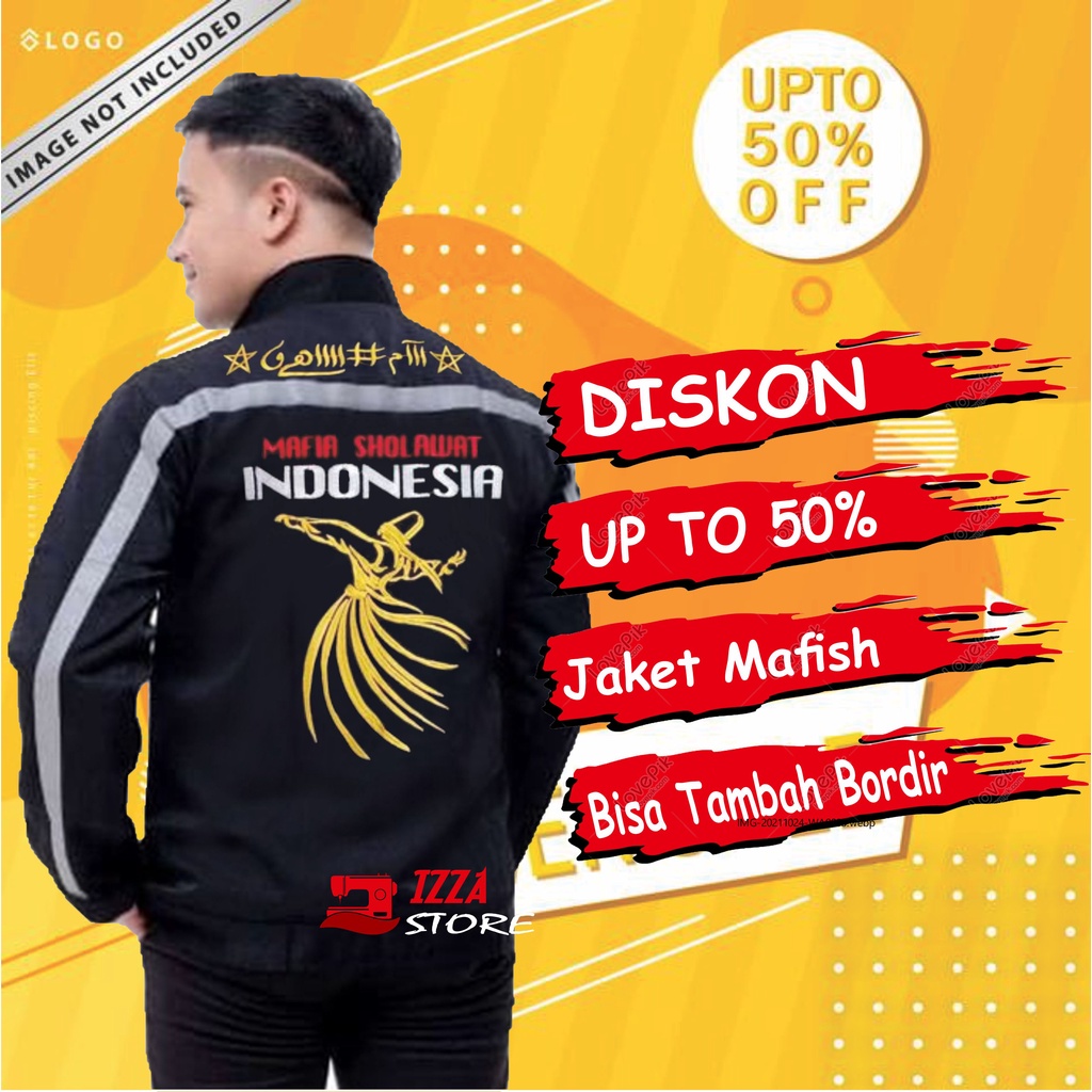 COD | Jaket Mafia Sholawat + NAMA High Quality / Jaket Mafis / Mafis Indonesia Original | Majelis ma
