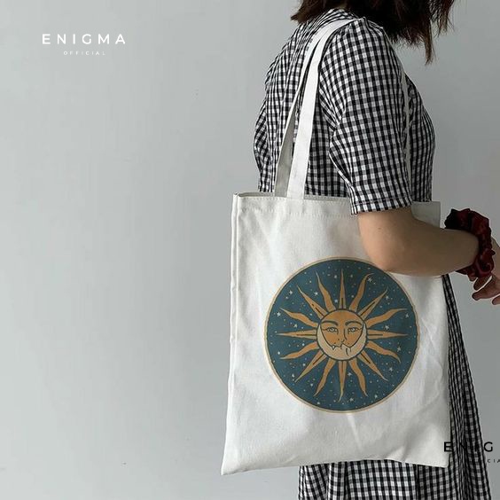 Jual Terbaru Totebag Kanvas Aesthetics Original Enigma Official Totebag Wanita Tas Tote Bag 8201