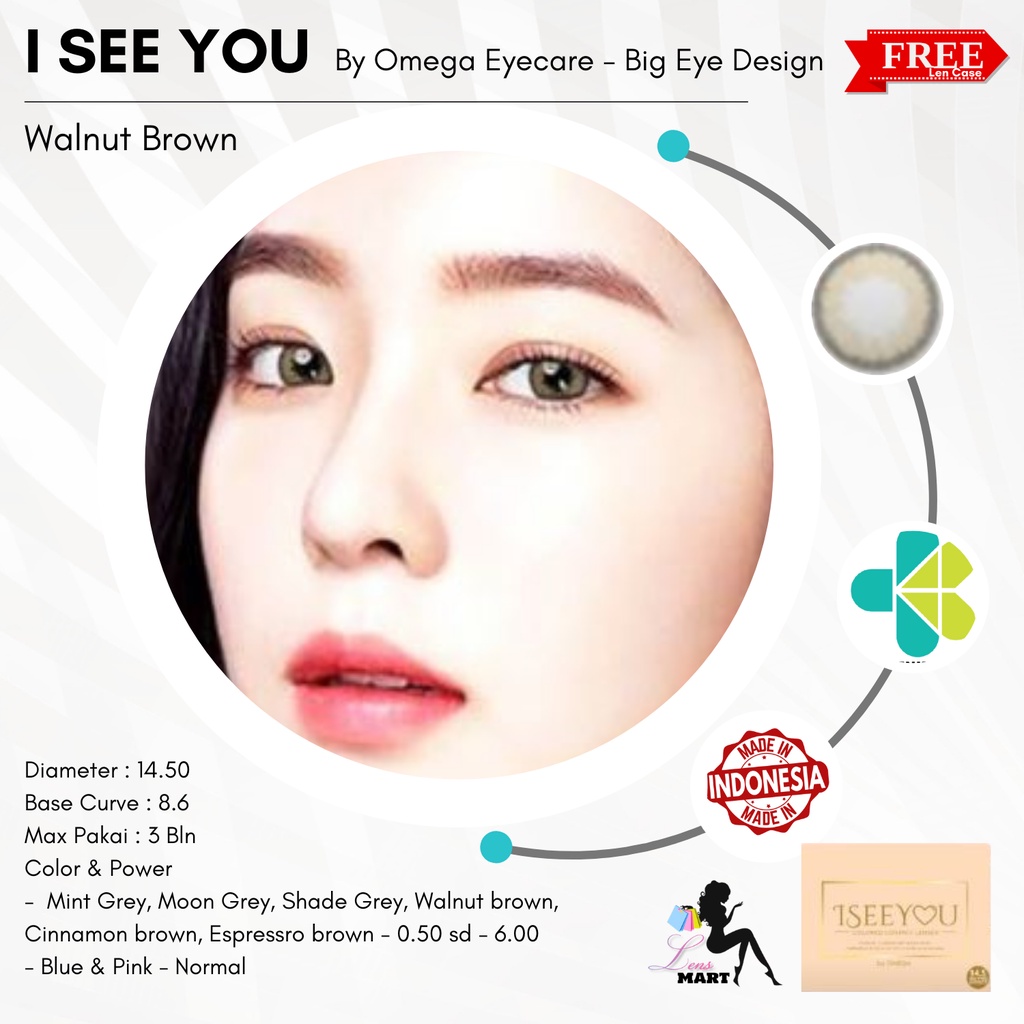 SOFTLENS I SEE YOU MINUS 4.50 SD 6.00 / FREE LEN CASE