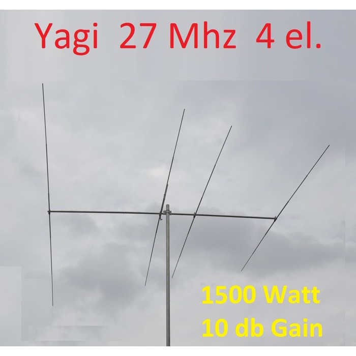 Antenna Yagi HF 27Mhz 11m 27 Mhz Pengarah 10dB