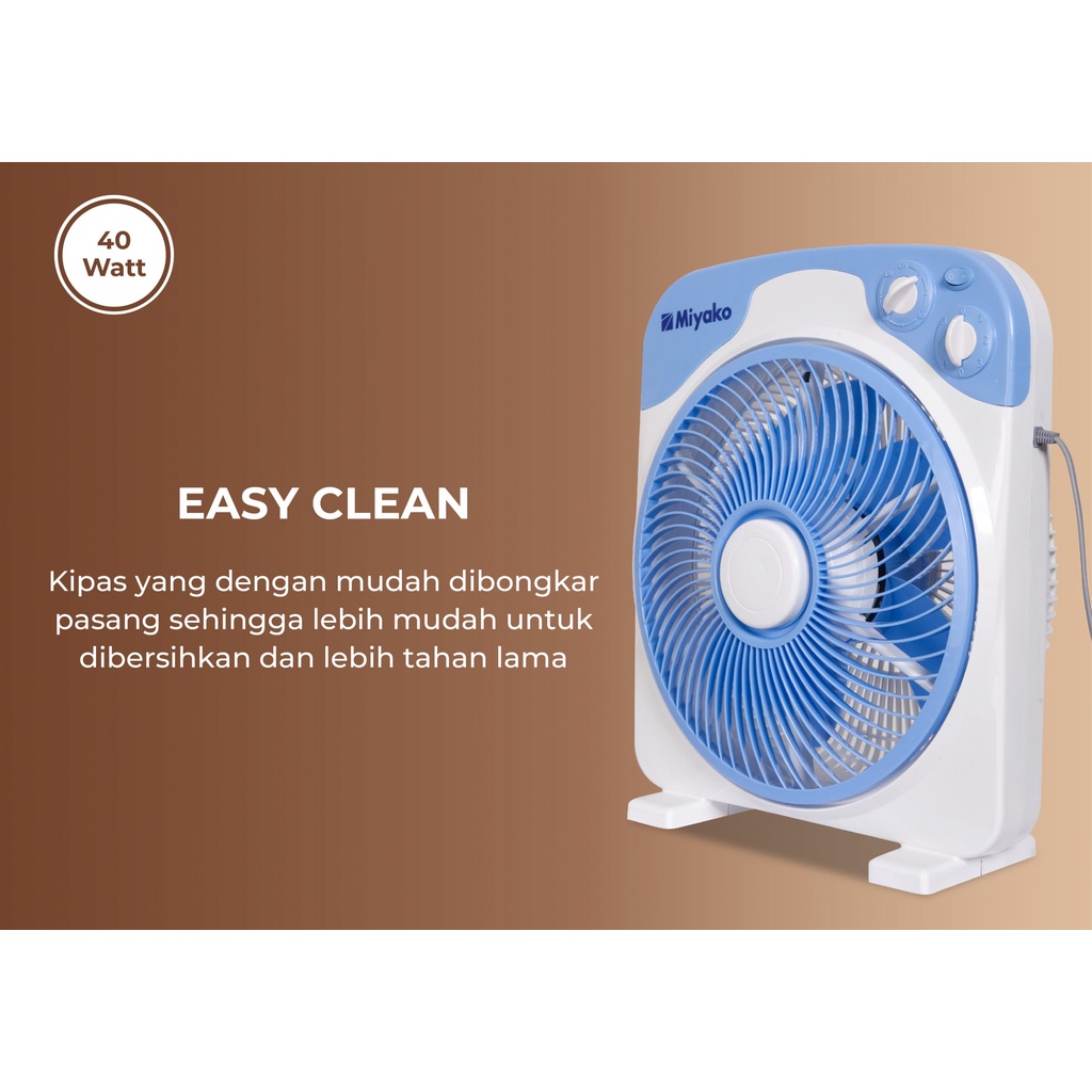 Kipas Angin Kotak Miyako 12 inch KAB1281 / Box Fan (khusus JNT/DLL)