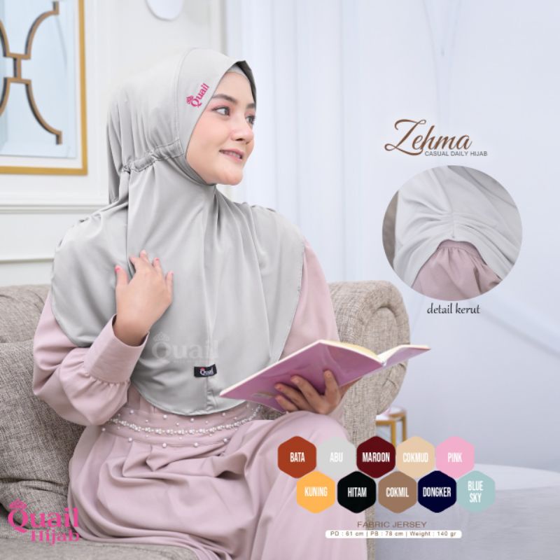 QUAIL HIJAB ORI DAILY HIJAB ZEHMA