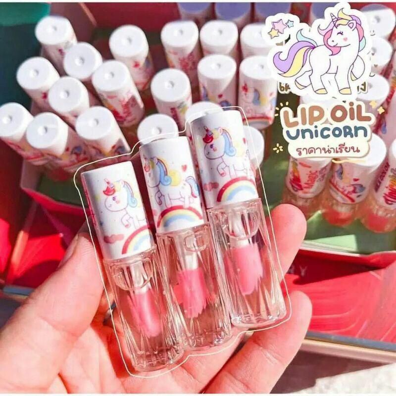 ❤G.A.SHOP❤ MILA COLOR UNICORN LIP OIL