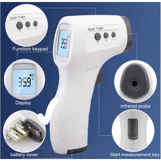 Thermogun / Termometer Infrared Digital TF 600 / Termometer Tembak