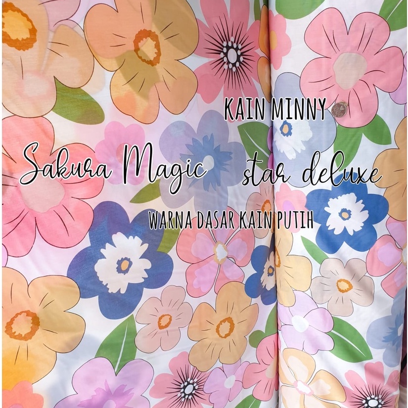 SAKURA MAGIC  - KAIN SPREI KATUN LOKAL METERAN STAR DELUXE