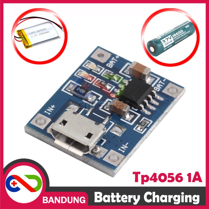 Tp4056 1a Lipo Lithium Battery Charging Charger Board Micro Usb