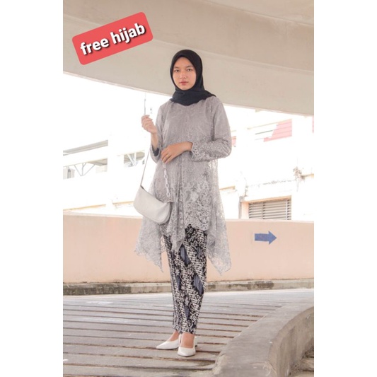 dress set kebaya couple wisuda tile kondangan modern terbaru baju pesta wanita brukat murah jumbo