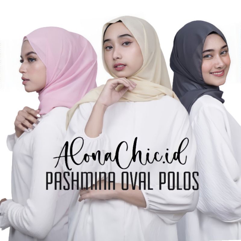 Pashmina Oval Curve Polos by ALONACHIC.ID