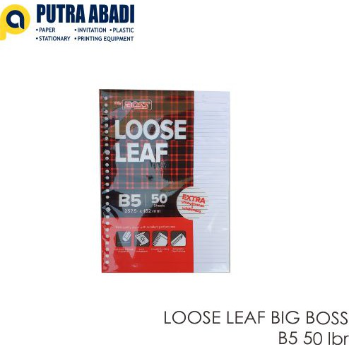 

Loose Leaf B5 Garis Isi 50 Lembar