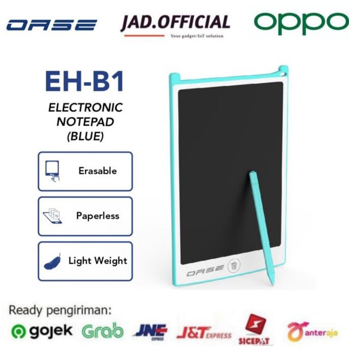 

OPPO OASE EH-B1 Electric Notepad / drawing pad Papan lcd garansi resmi - Biru Kode 1177