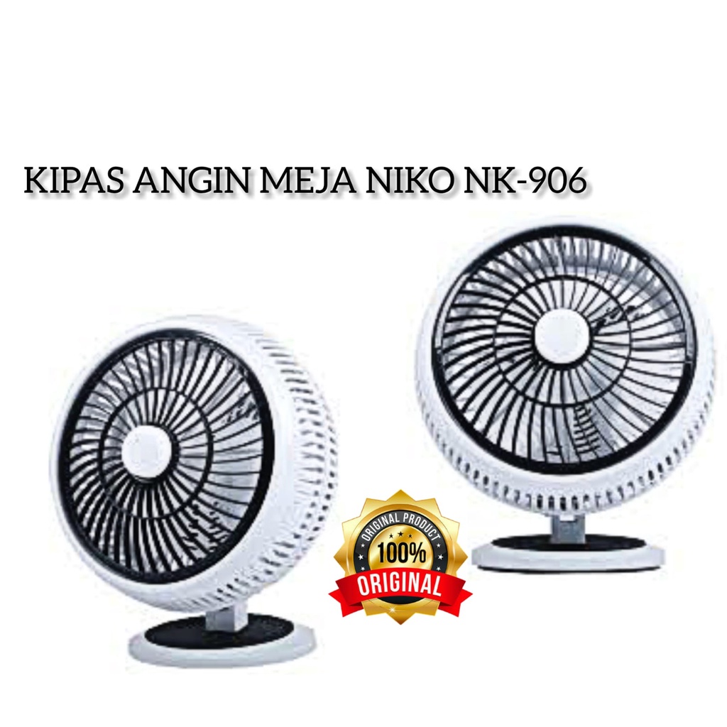 Kipas Angin Meja NIKO 906 Inch Rotating / Kipas Angin Meja / Kipas Angin Dinding Niko NK