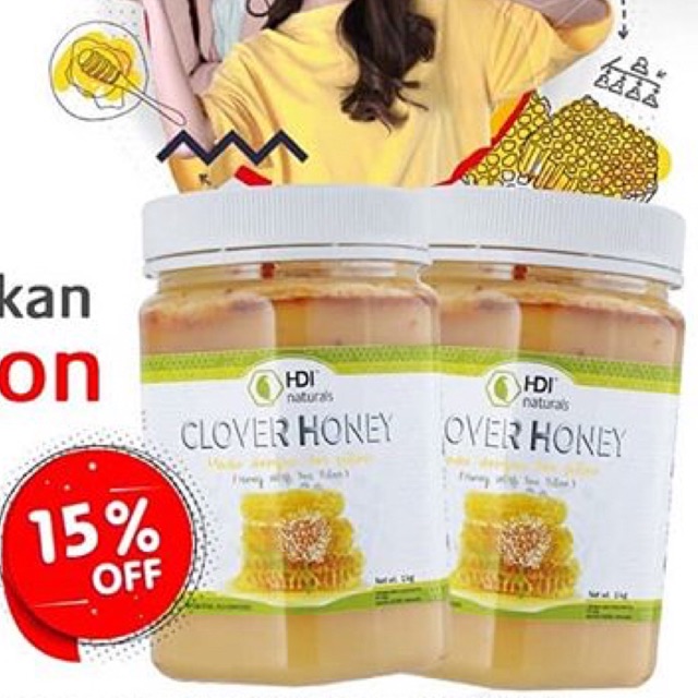 PROMO Beli 2 botol Clover Honey HDI 1 kilo