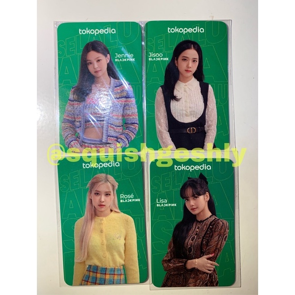 Photocard PC Blackpink X Toko hijau Jennie Jisoo Rose Lisa