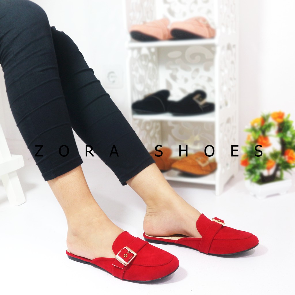 Sandal Wanita Zora Flat Shoes Wanita MT 03