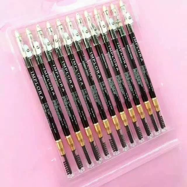 Original Pensil Alis Implora Eyebrow 2in1 Cod Balikpapan Samarinda Jakarta Bontang Surabaya Lipcream-2