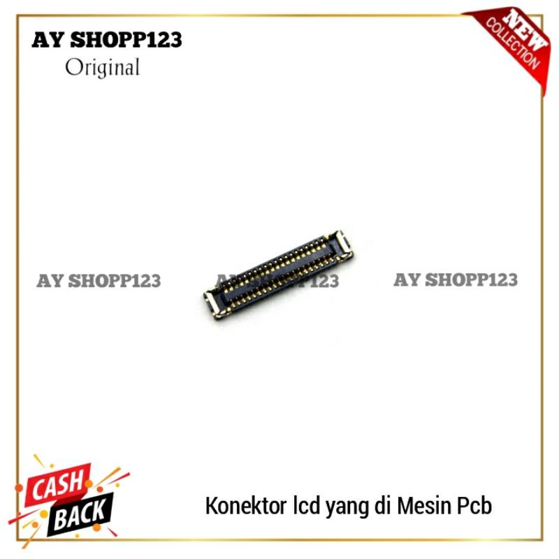 Konektor Lcd Realme C3 C11 C12 C12 C15 C17 C25 Original 100% - Soket Lcd Di Mesin 40 Pin
