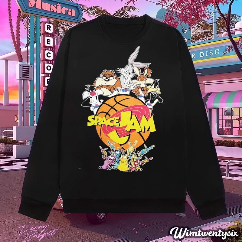 sweater | sweatshirt | crewneck | space jam vintage