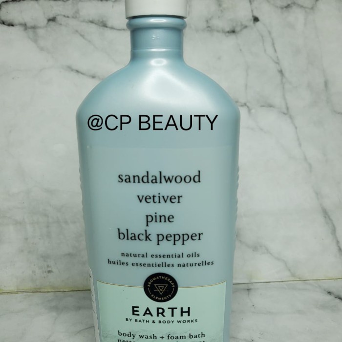 BBW BODY WASH + FOAM BATH EARTH SANDALWOOD VETIVER PINE